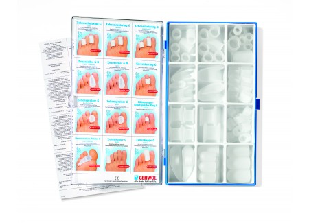 GEHWOL Assortment Box of Polymer Gel items 61pad Sorted GEHWOL Assortment Box of Polymer Gel items 61pad Sorted